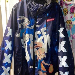 Members Only men’s TuneSquad jacket.